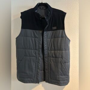 Travis Mathew Two-Tone Quilted Vest Size Large